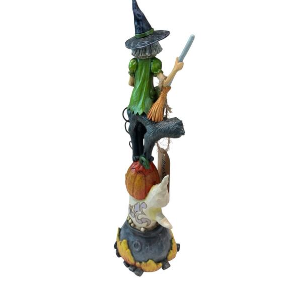 Jim Shore " Recipe For Fright" Halloween #6006698 Witches Brew By ENESCO NEW - Picture 10 of 10